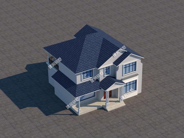 三款小戶型農村二層別墅，三種不同建筑風格，最低主體造價18萬。