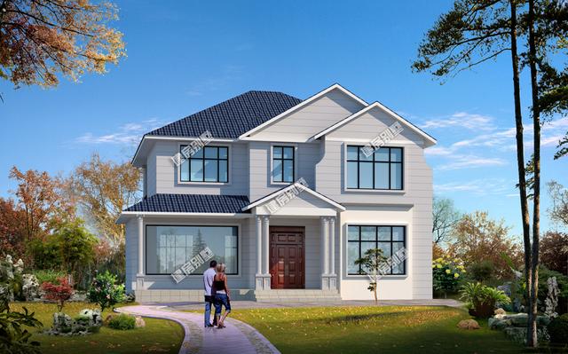 三款小戶型農村二層別墅，三種不同建筑風格，最低主體造價18萬。