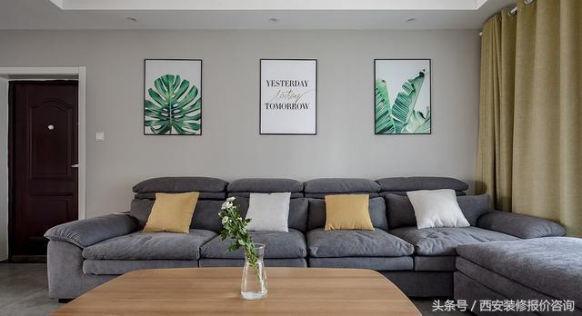 三室兩廳簡歐風裝修，老婆花6萬半包給裝修公司，最后效果超贊，很溫馨。