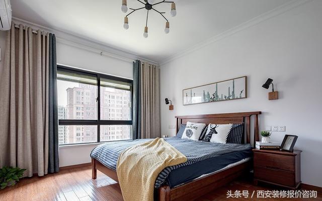 三室兩廳簡歐風裝修，老婆花6萬半包給裝修公司，最后效果超贊，很溫馨。