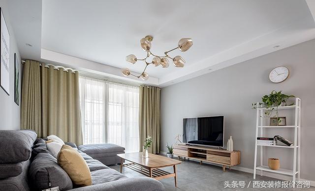 三室兩廳簡歐風裝修，老婆花6萬半包給裝修公司，最后效果超贊，很溫馨。