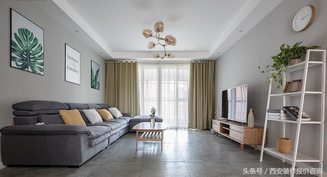 三室兩廳簡歐風裝修，老婆花6萬半包給裝修公司，最后效果超贊，很溫馨。