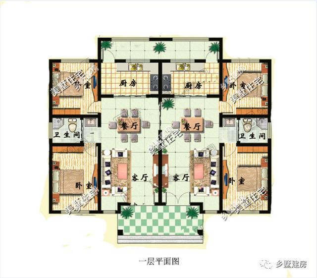 3款農村一層別墅設計圖，又省錢又住的舒服，首選一層自建別墅。