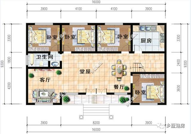 3款農村一層別墅設計圖，又省錢又住的舒服，首選一層自建別墅。