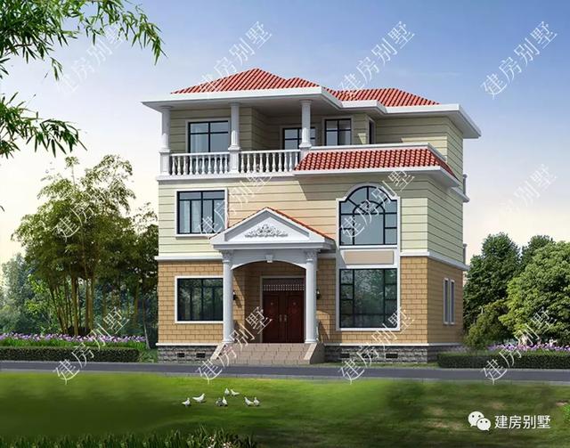 三款農村別墅設計圖，這三棟別墅建出來，肯定能成為享譽全村的豪宅了。