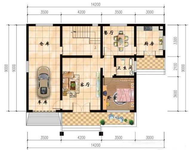 推薦兩款帶獨立式廚房的農(nóng)村自建房設(shè)計圖，布局也是格外的好