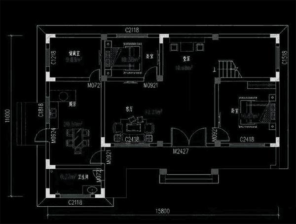 3款帶堂屋農村別墅設計圖，都堪稱經典戶型，讓人過目不忘