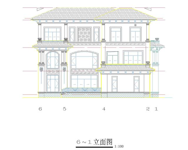 高檔三層歐式豪華別墅設計圖，外觀高端大氣，性價比極高