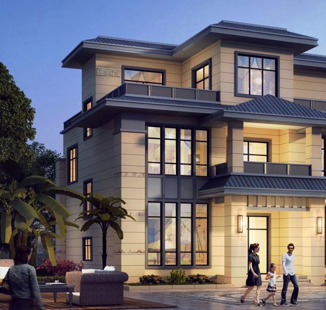 三層新中式別墅設計圖，實用性好，完全符合自身的居住要求