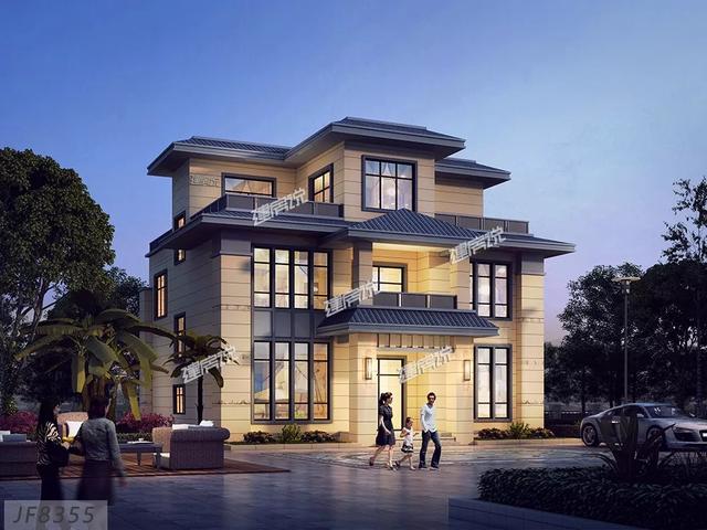 三層新中式別墅設計圖，實用性好，完全符合自身的居住要求