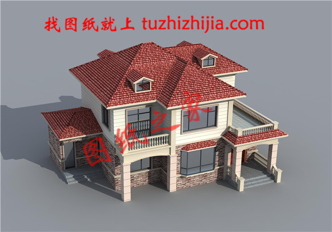 二層樓房設(shè)計(jì)圖紙，經(jīng)濟(jì)實(shí)用，戶(hù)型通透