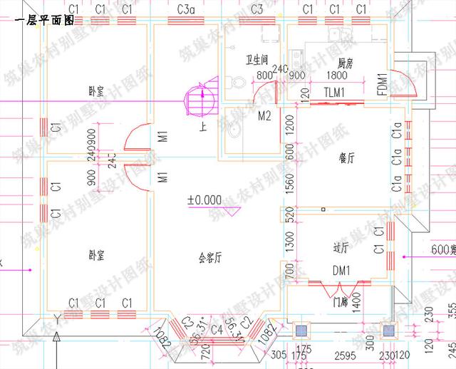 13×11米二層別墅設(shè)計(jì)圖，庭院內(nèi)設(shè)游泳池，造價(jià)25萬。