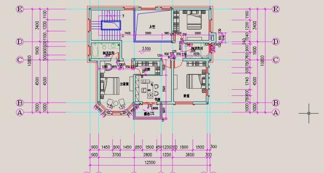 三層復(fù)式別墅設(shè)計(jì)圖，造型獨(dú)特，線條柔美，一款精致的小別墅。