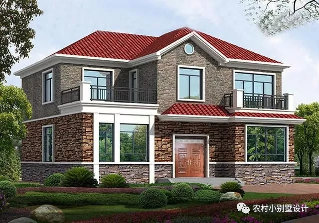 2套80后、90后喜歡的農村二層自建房，外觀造型美觀
