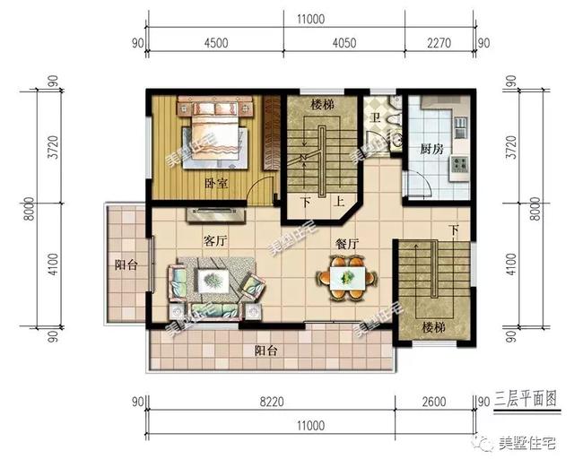 占地不到100平的農村別墅設計圖，適合宅基地小的家庭建造