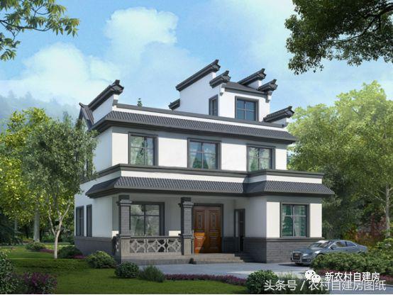 中式別墅設計圖，主體造價20萬，不比那些造價幾十萬的差