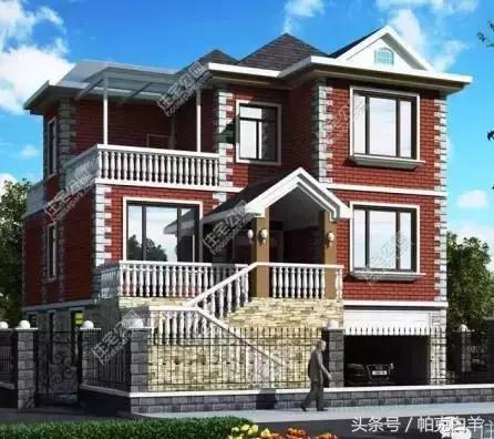 10套經典帶車庫新農村自建房設計圖分享，戶型方正實用