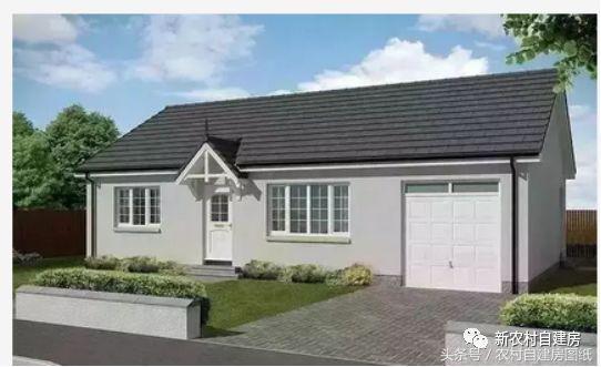 2款一層農村別墅設計圖，外表樸素簡約，內在功能齊全，造價也非常經濟