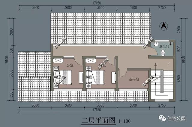 9×17米農(nóng)村中式自建房設(shè)計圖，這款設(shè)計不比歐式的差