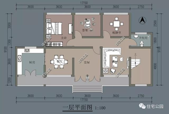 9×17米農(nóng)村中式自建房設(shè)計圖，這款設(shè)計不比歐式的差