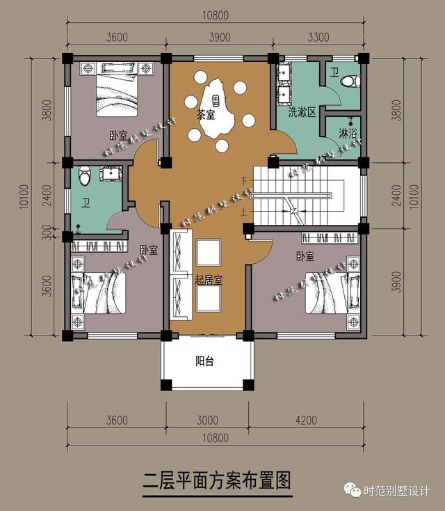 小戶型三層歐式別墅設計圖，帶涼亭露臺影視廳，6室3廳適合自建