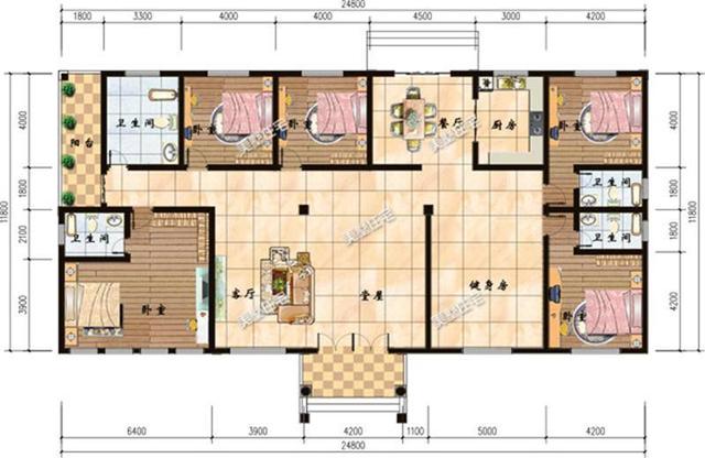 10套最美帶堂屋的別墅設計圖，戶型實用又美觀