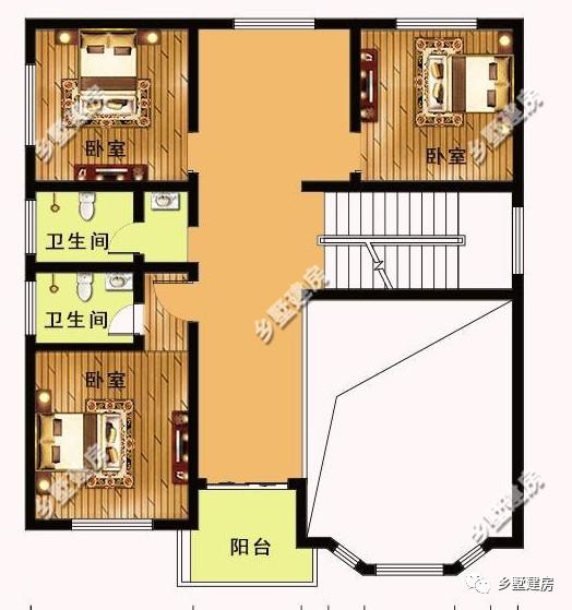 2款主體造價20萬左右的別墅設計圖參考