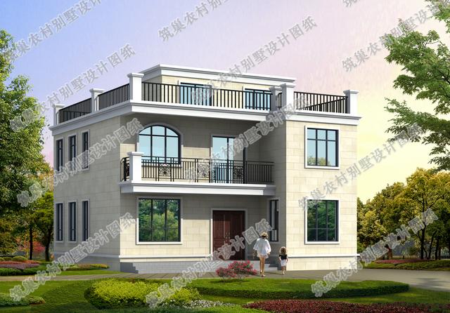 二層平屋頂3廳4臥自建房全套施工圖，施工難度較低，簡(jiǎn)單實(shí)用