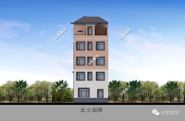 五層自建房臨街別墅設計圖，商住兩用，設計感十足