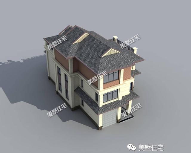 12X22米中式三層別墅設計圖，主體造價55萬，精致漂亮