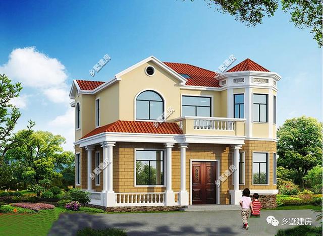 2款二層別墅設計圖，城市房子買不起，就去農村建一所屬于自己的房子吧