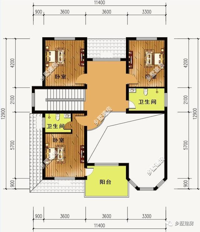 2款二層別墅設計圖，城市房子買不起，就去農村建一所屬于自己的房子吧