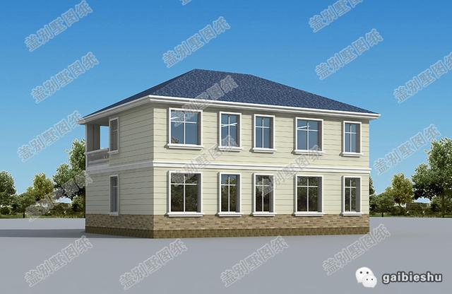 30萬以內二層自建房全套CAD施工圖，14×11米6臥帶車庫