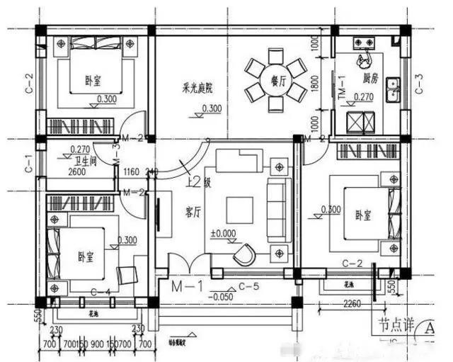 鄉村一層房屋設計，專為父母設計的養老房