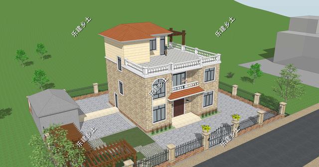 11X11米兩層半歐式別墅設計，方正大方，非常實用