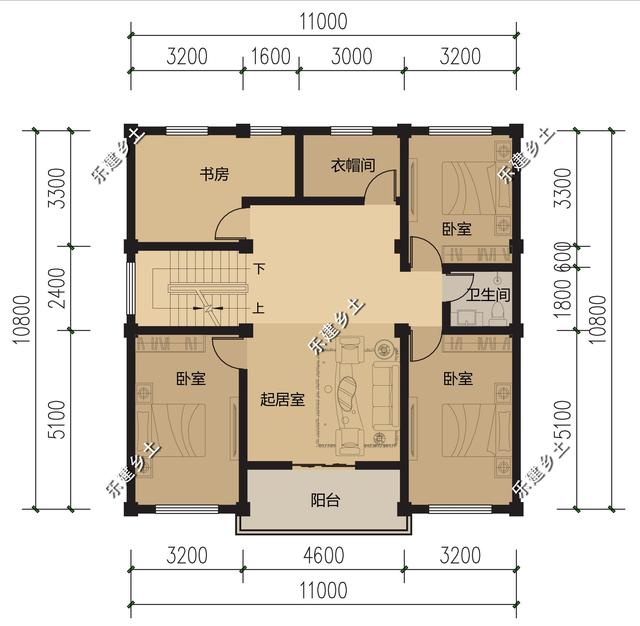 11X11米兩層半歐式別墅設計，方正大方，非常實用