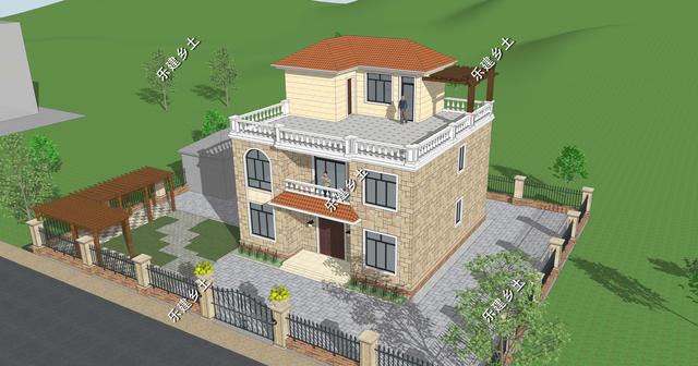 11X11米兩層半歐式別墅設計，方正大方，非常實用