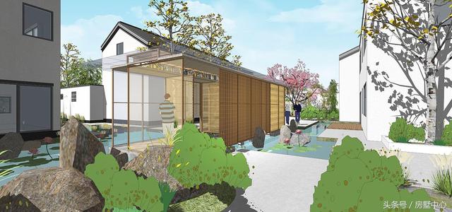 三兄弟合力建的四棟別墅設計圖，一棟給父母，方便以后照顧父母