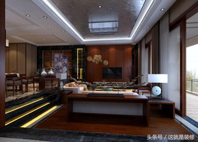 350㎡中式風格別墅設計，這才叫別墅裝修！近城不近塵