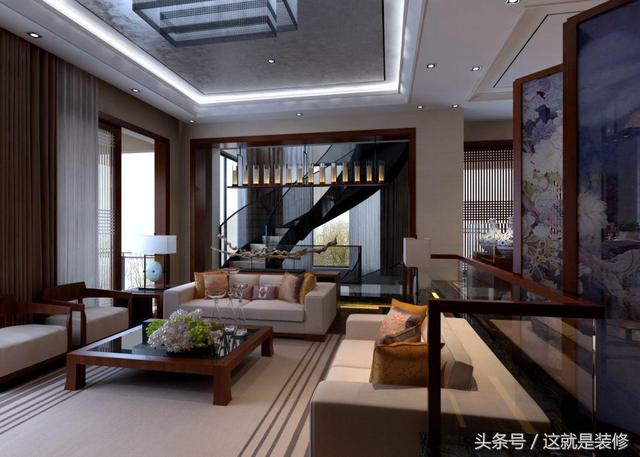 350㎡中式風格別墅設計，這才叫別墅裝修！近城不近塵
