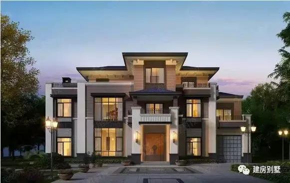 8款新中式自建別墅設計圖，配上中式風格的內裝，在農村很受歡迎