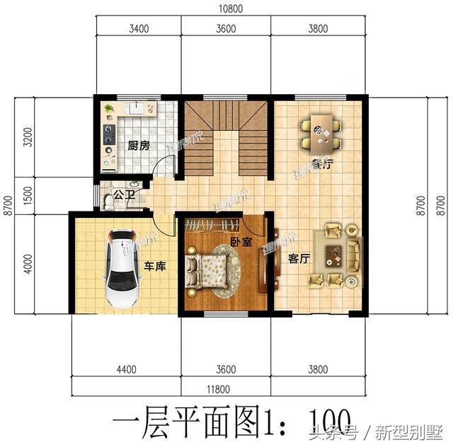 小宅基地也能建豪宅，這款別墅設計圖就很好的詮釋了
