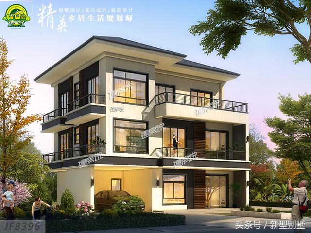 小宅基地也能建豪宅，這款別墅設計圖就很好的詮釋了