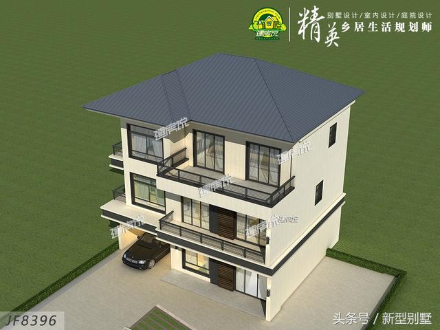 小宅基地也能建豪宅，這款別墅設計圖就很好的詮釋了