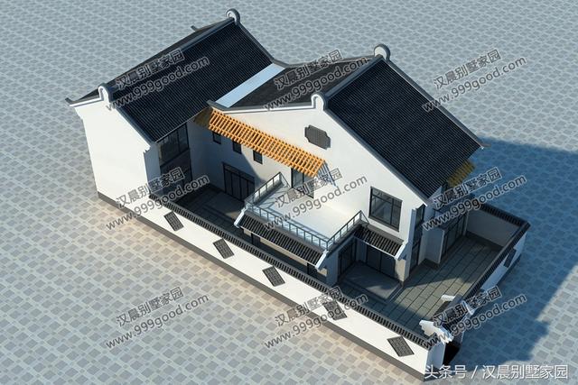 今日推薦中式2層別墅設計圖，讓久居城市的您心靈回歸自然，盡享大自然的美好