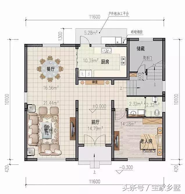 13款農村別墅設計戶型推薦，各種款式都有，鄰居們紛紛羨慕