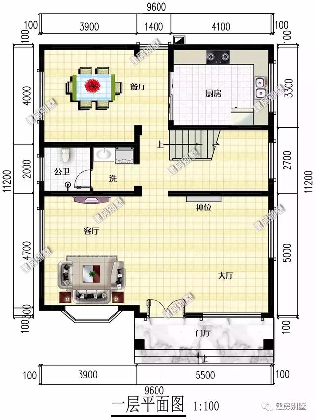 小面寬+平屋頂設計的五層別墅設計圖，這樣的自建房真正做到了美觀和實用