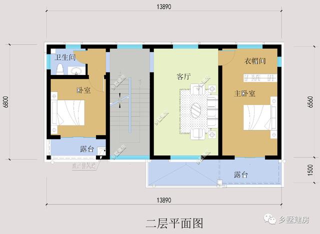 新中式農(nóng)村別墅設(shè)計(jì)圖，端莊典雅、莊重大氣