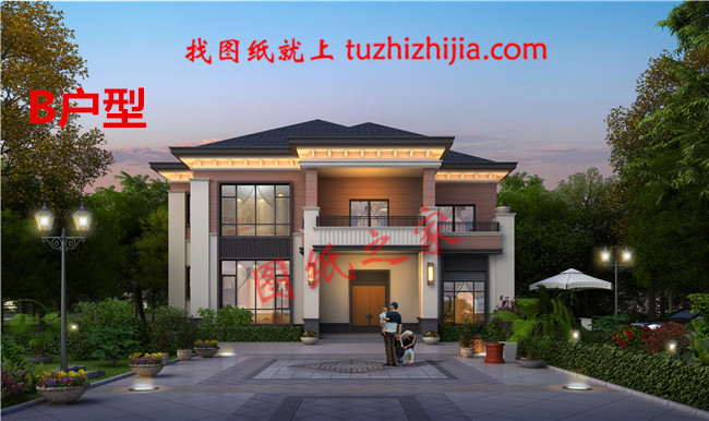 漂亮的二層中式別墅，配色非常的溫馨淡雅