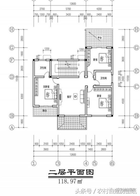 6款小戶型別墅設計圖，戶型好，布局贊
